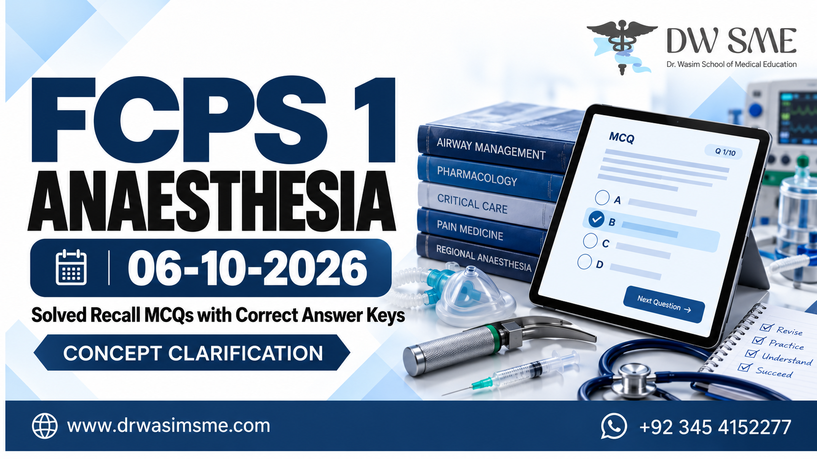 FCPS 1 | Anaesthesia | 06-10-2026